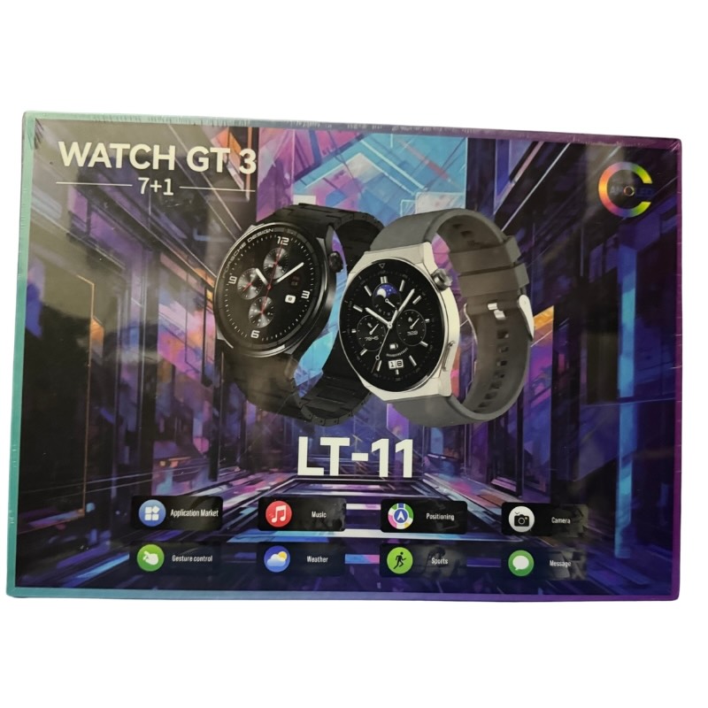 LT-11 GT 3 Smart Watch | 1.3" Touchscreen, Fitness Tracker, Heart Rate & Notifications - Image 3