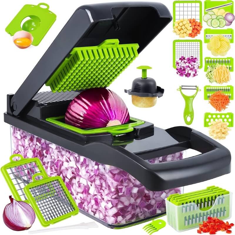 16-in-1 Mandoline Slicer & Vegetable Chopper | Multifunctional Food Cutter & Grater - Image 9