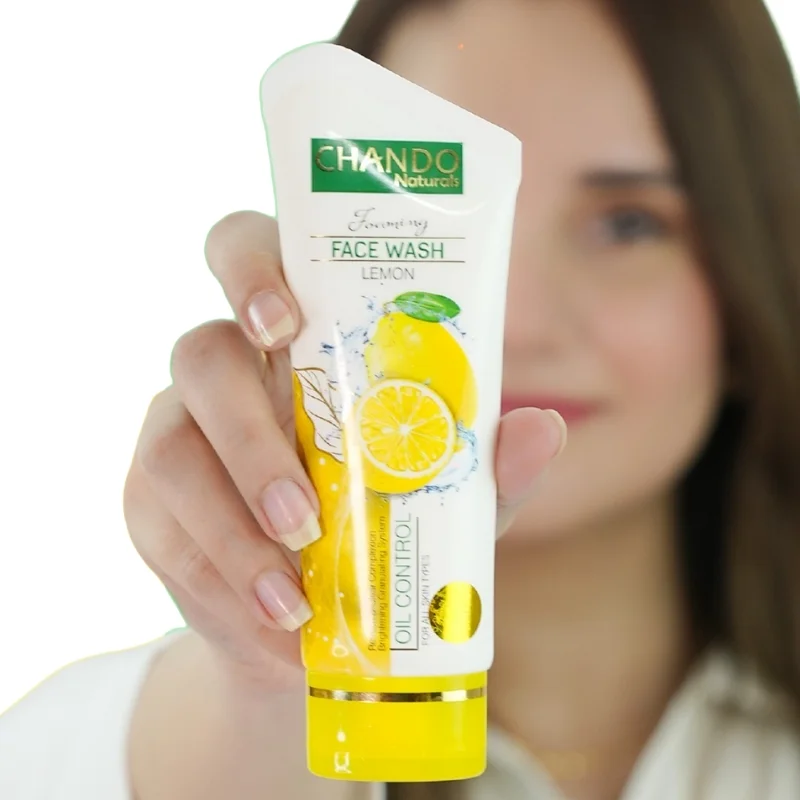 Face Wash | Chando Naturals Lemon Oil Control Face Wash 100ml Gentle Cleanser for Oily and Combination Skin - Image 3