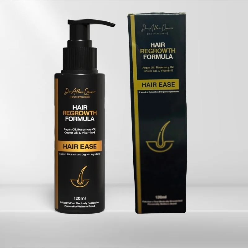 Ease – Natural Hair Regrowth & Nourishment Oil | Strengthens Roots & Reduces Hair Fall (120ml) - Image 3