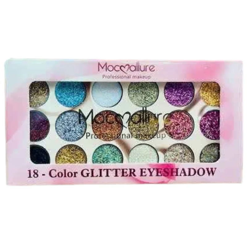 Mocallure 18 Color Glitter Kit | High-Pigment Sparkle Palette for Eyes, Lips & Face Makeup - Image 3