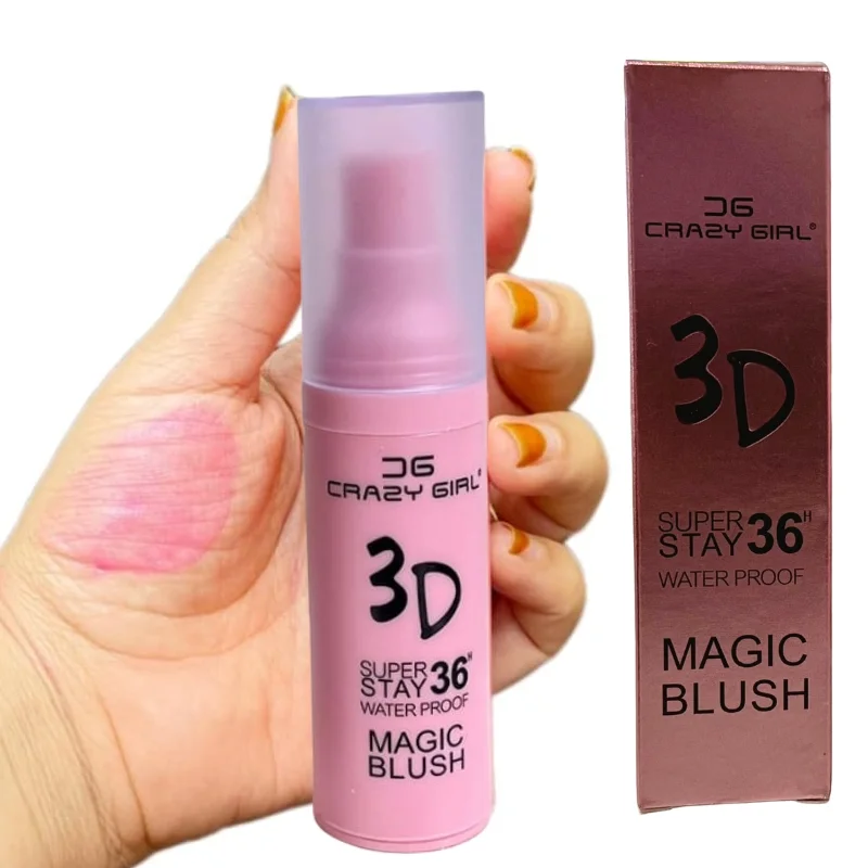Crazy Girl 36H Magic Waterproof Blush | Long-Lasting 3D Glow Makeup for Girls & Women - Image 4