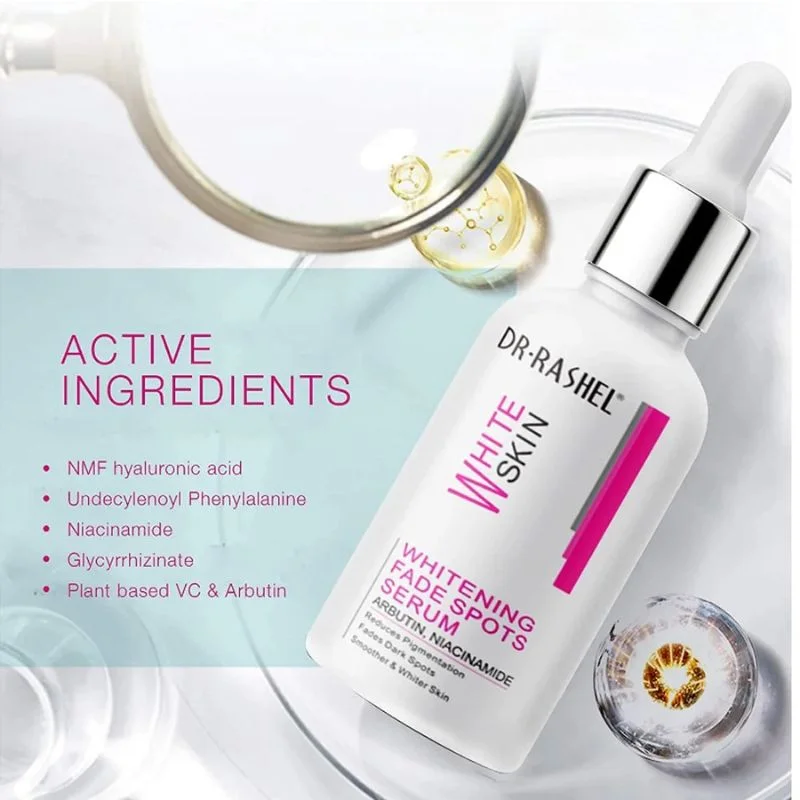 Dr. Rashel Whitening Fade Spots Serum for White Skin | Brightening & Pigmentation Corrector with Arbutin & Niacinamide (50ml) | Imported - Image 2
