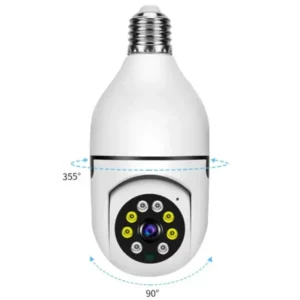 Speed-X Bulb Camera 1080P WiFi 360° Panoramic Security Camera | Night Vision & Two-Way Audio