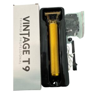 Professional T9 Hair & Beard Trimmer | Semi-Metal Body | Rechargeable Cordless Precision Clipper