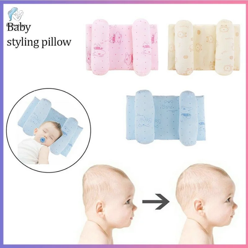 Soft Breathable Baby Pillow | Newborn Head Shaping Cushion for Flat Head Prevention - Image 4