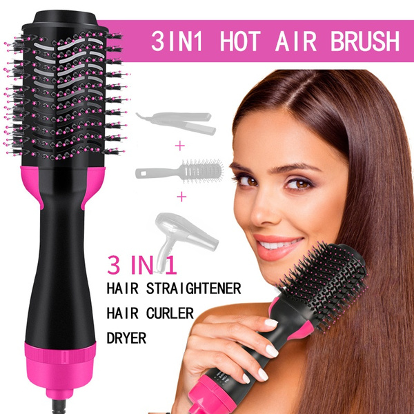 One Step Hot Air Brush | 3-in-1 Dryer, Straightener & Volumizer for Effortless Styling - Image 4