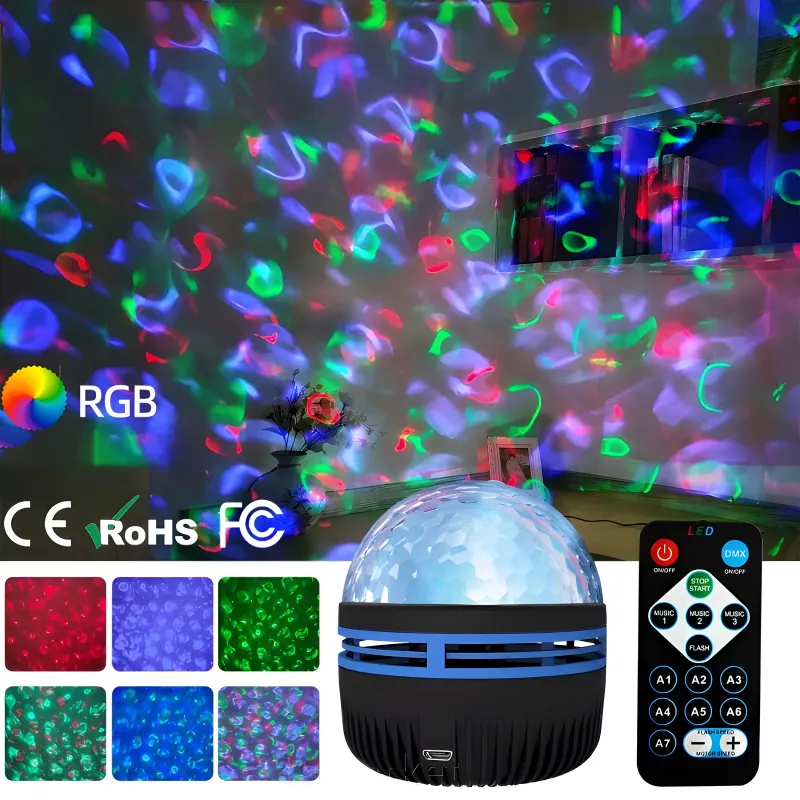 Q6 Mini LED Starry Projection Light with Remote Control | USB Galaxy Night Lamp - Image 5