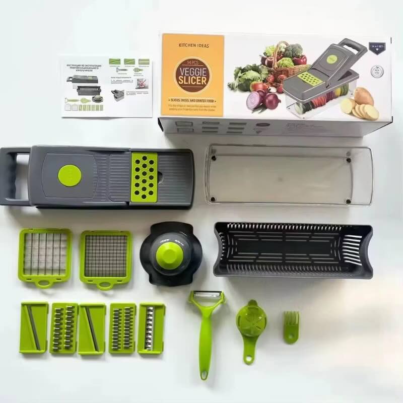 16-in-1 Mandoline Slicer & Vegetable Chopper | Multifunctional Food Cutter & Grater - Image 7