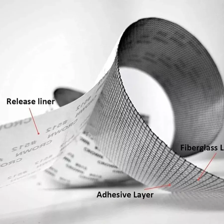 Mesh Roll Tape | Self-Adhesive Window Screen Repair Patch | 3M Anti-Insect Fiberglass - Image 6