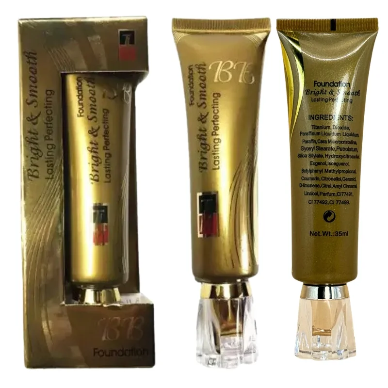 BB Makeup Foundation Bright & Smooth BB Cream 35ml Waterproof Long-Lasting Natural Coverage for Flawless Skin - Image 3