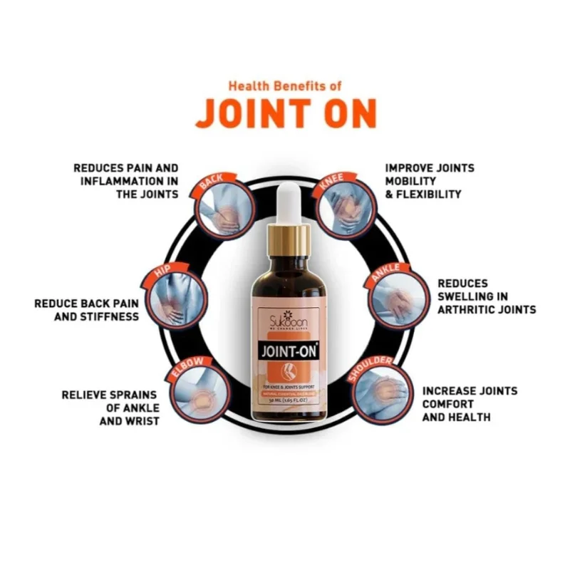 Sukoon Joint-On Essential Oil Blend | Natural Pain Relief for Joints, Knees, and Back (30ml) - Image 5