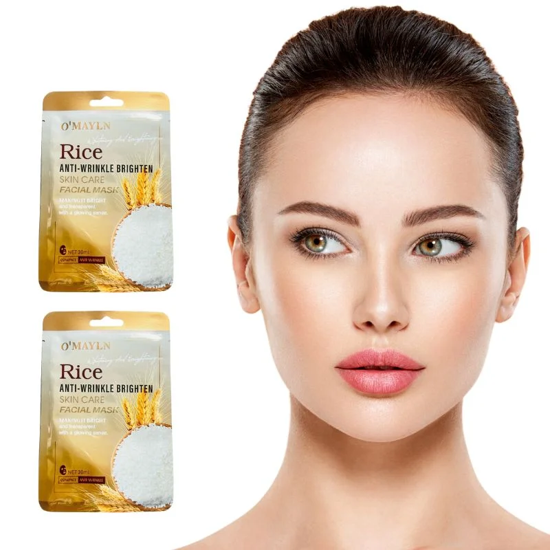 Pack of 2 | O’Mayln Rice Facial Mask | Anti-Wrinkle, Brightening & Hydrating Sheet Mask - Image 5