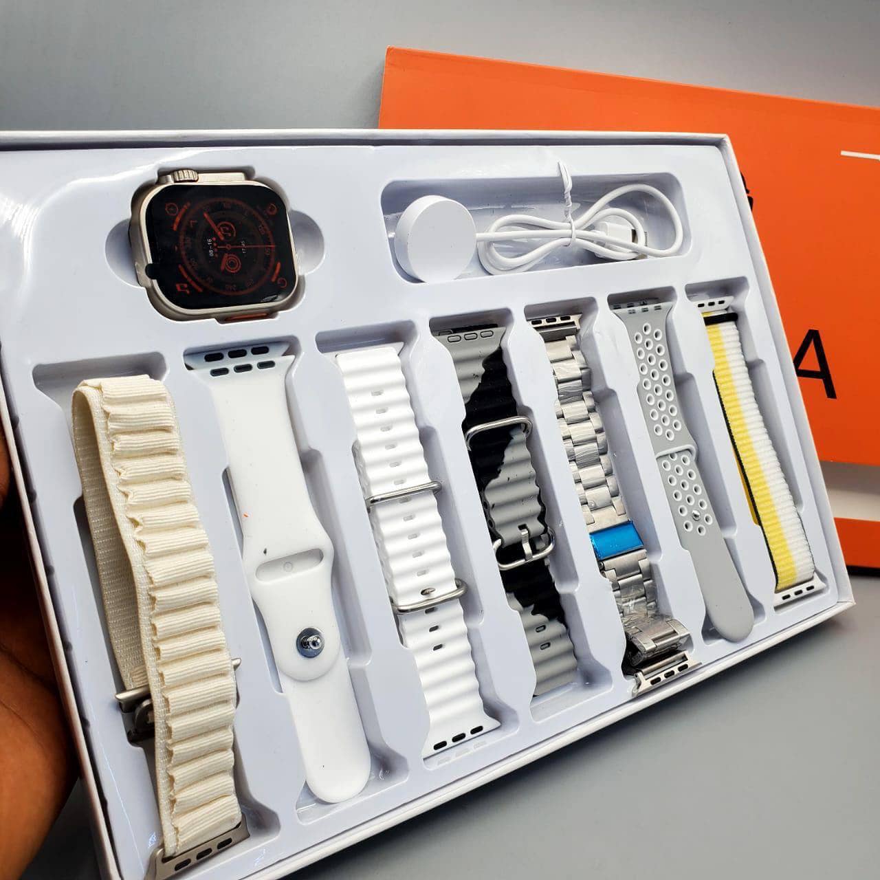 Ultra 7-in-1 Smart Watch | 49mm Alloy Case | 7 Interchangeable Straps | Fitness & Health Tracker