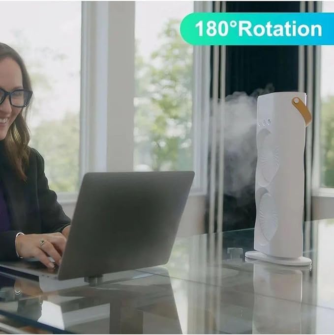 Mini Double Head Mist Fan with LED Light & Humidifier | Portable USB Air Cooler for Home Office Travel - Image 5