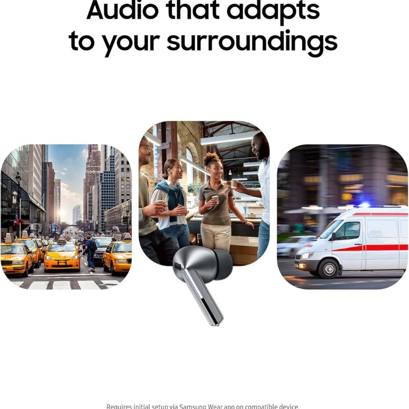 Samsung Galaxy Buds 3 Pro | Black | ANC Wireless Bluetooth Earbuds with Adaptive AI & Immersive Sound - Image 2