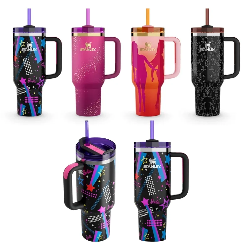 Black Stylish Stanley Barbie Tumbler H2.0 Tumbler 1.18L Limited Edition Double Wall Vacuum Insulated - Image 3