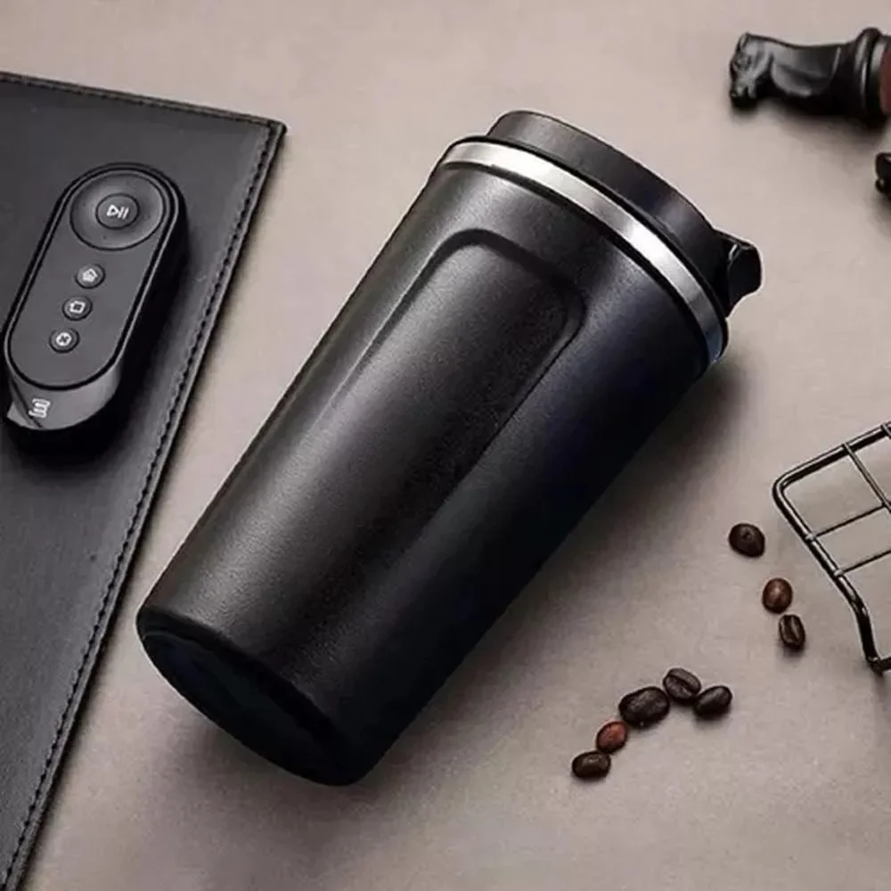 Black 510ML Stainless Steel Vacuum Insulated Thermos Flask Travel Mug with Temperature Display - Image 7