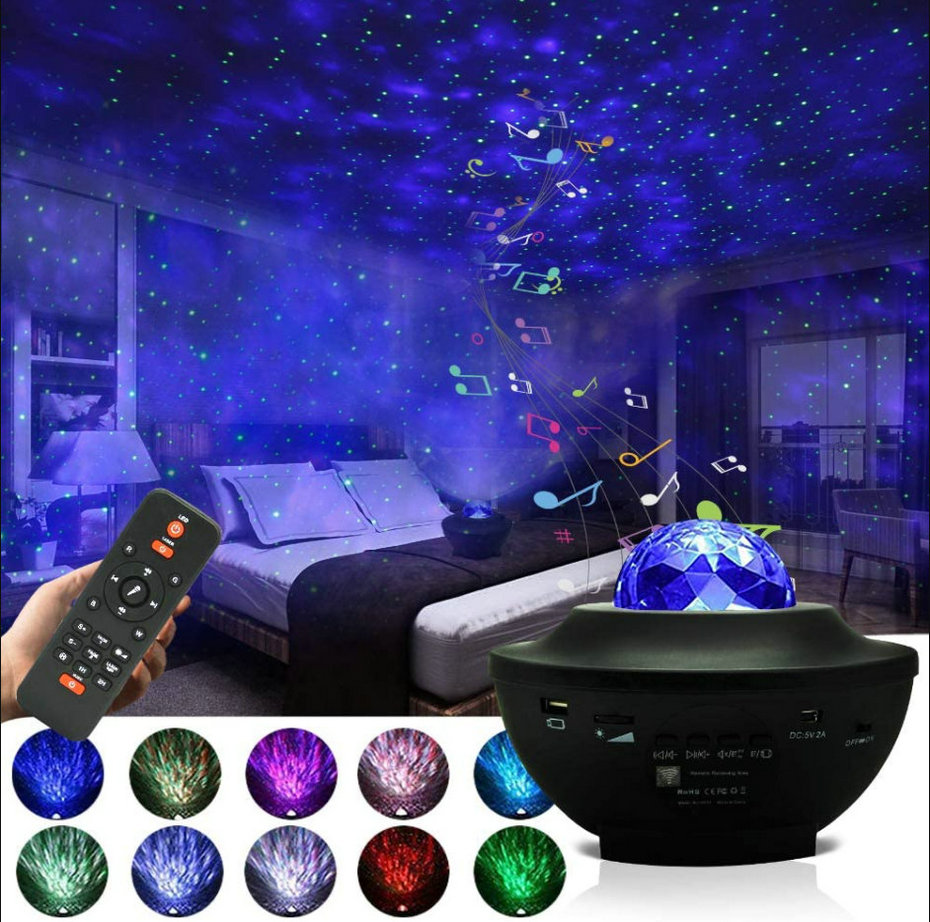 Galaxy Star Projector Lamp | LED Nebula Universe Effect & Built-in Speaker - Image 3