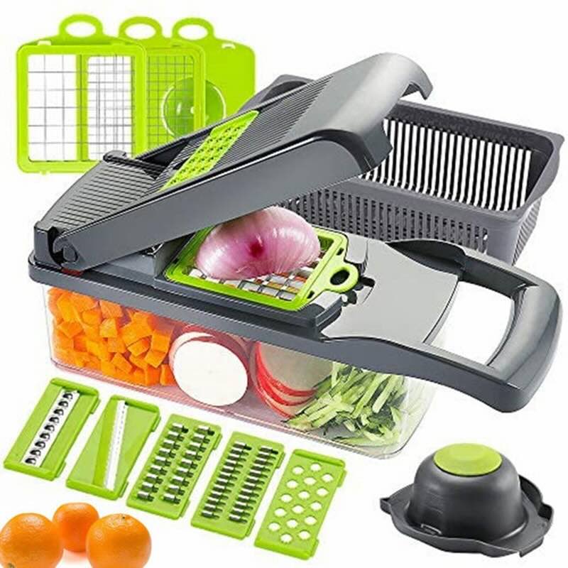 16-in-1 Mandoline Slicer & Vegetable Chopper | Multifunctional Food Cutter & Grater