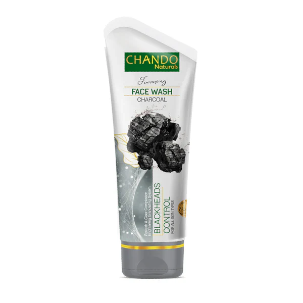 Face Wash | Chando Naturals Charcoal Blackheads Control Face Wash 100ml Daily Cleanser for Oily and Combination Skin - Image 4