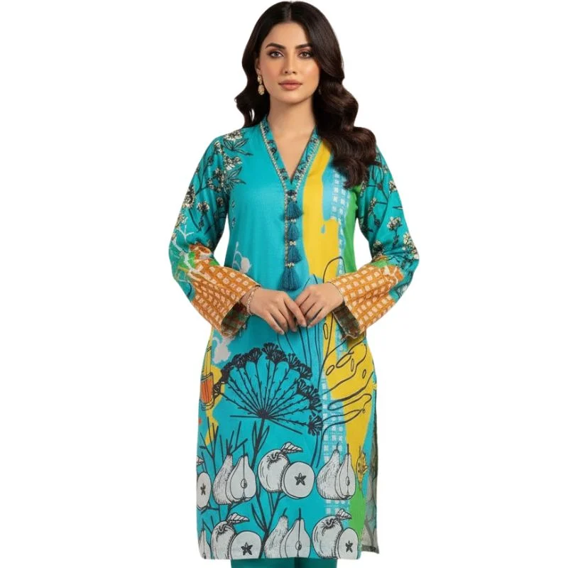 Swiss Lawn 1-Piece Shirt for Women | Trending All-Over Print | Unstitched - Image 2
