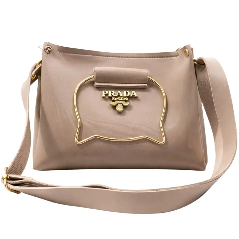 Beige Elegant Cat Handle Handbag for Girls & Ladies | Stylish Shoulder & Crossbody Bag with Gold Accents | Adjustable Strap - Image 5