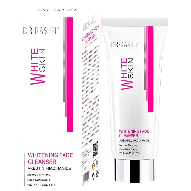 Dr. Rashel Whitening Fade Cleanser | Makeup Remover & Dark Spot Fading Face Wash with Arbutin & Niacinamide (80g) | Imported - Image 2