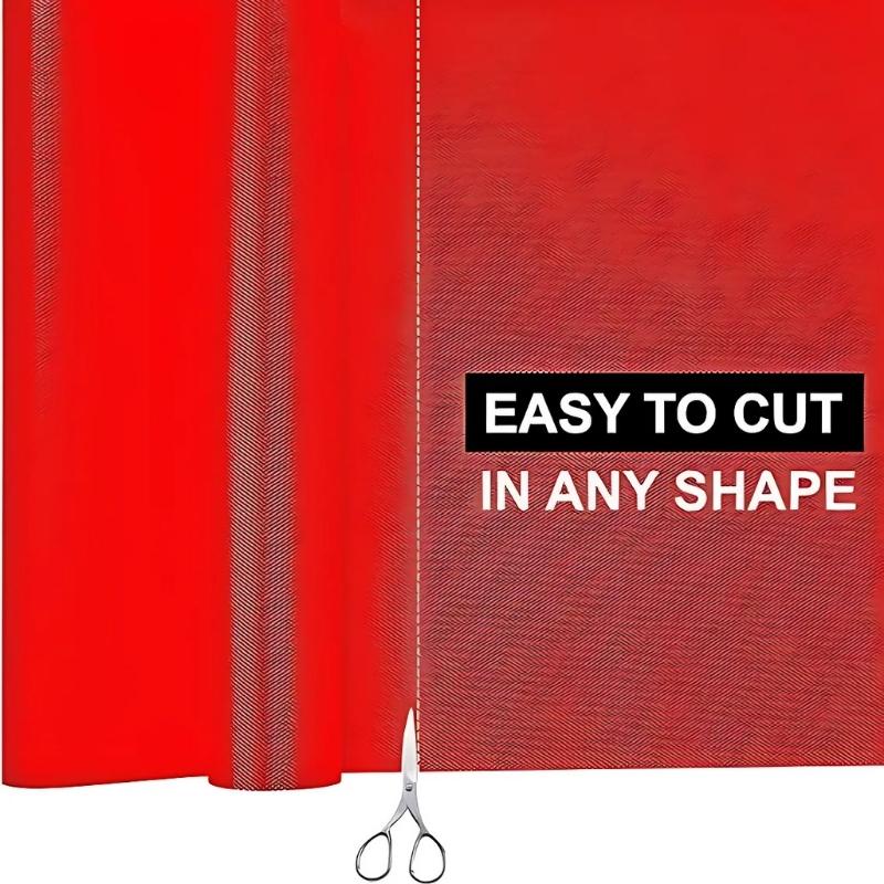 Anti-Slip Fridge & Shelf Mat | Waterproof Washable Liner for Kitchen Drawers Cabinets | Red - Image 5