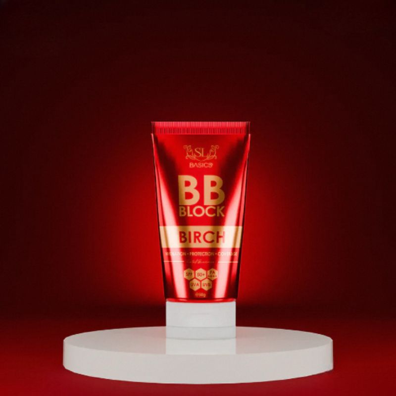 SL Basics BB Block SPF 50g | Tinted Sunscreen with Vitamin E, Lotus & Niacinamide