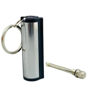 Permanent Match Striker Flint Stone Lighter with Keychain | Waterproof Survival Matchstick for Smoking & Outdoor Use