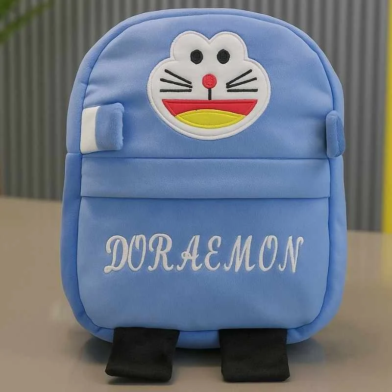Cute Plush Doraemon Character Backpack | Stuffed School Bag & Gift for Kids - Image 2