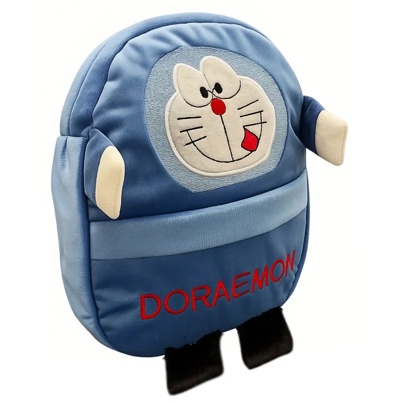 Cute Plush Doraemon Character Backpack | Stuffed School Bag & Gift for Kids - Image 3
