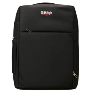 Slim Business Laptop Backpack | Lightweight Travel & Office Bag with Multi-Pockets | Black