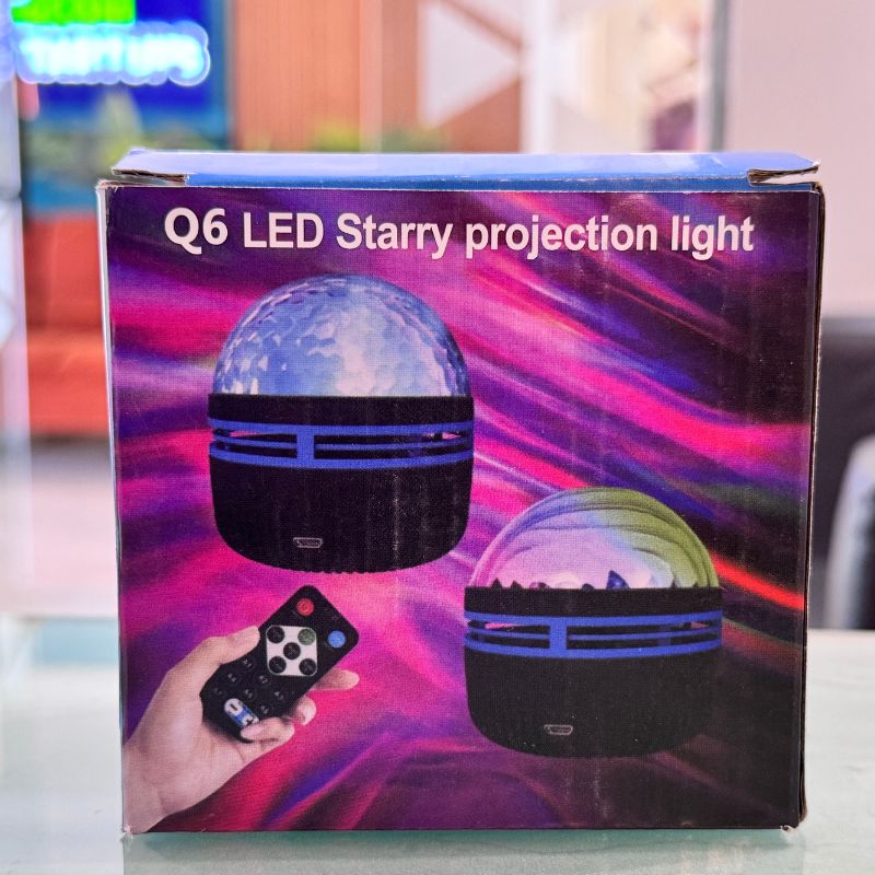 Q6 Mini LED Starry Projection Light with Remote Control | USB Galaxy Night Lamp