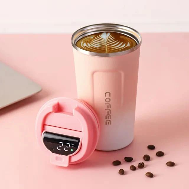 Smart Temperature Coffee Mug | 17oz Insulated Stainless Steel Travel Mug with Leakproof Lid - Image 2