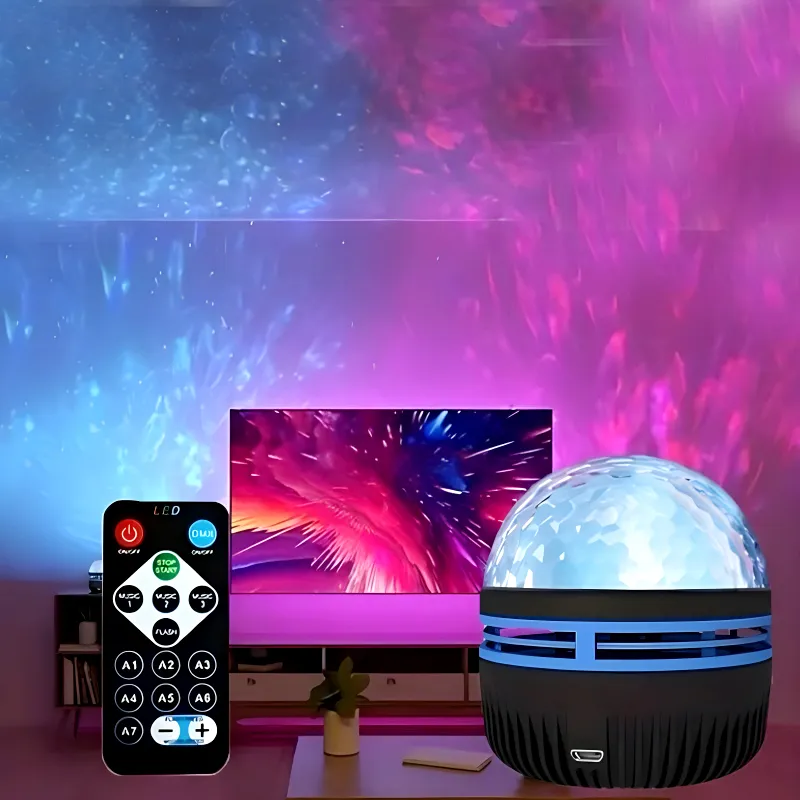 Q6 Mini LED Starry Projection Light with Remote Control | USB Galaxy Night Lamp - Image 3