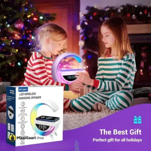 BT-3401 LED Wireless Charging Speaker & Atmosphere Lamp | RGB Night Light | Bluetooth Speaker | Fast Wireless Charger