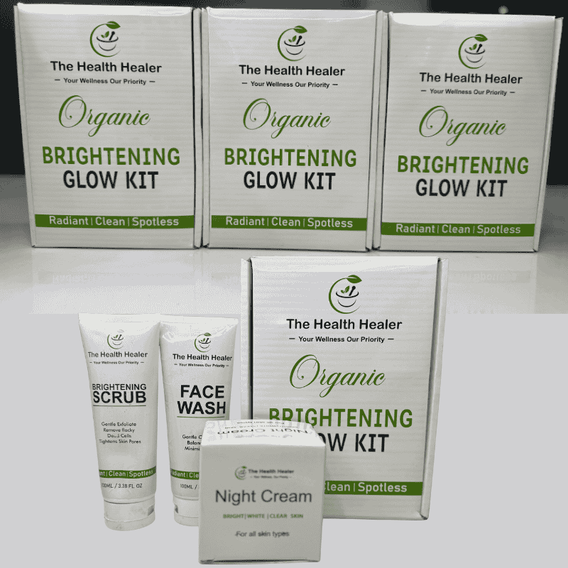 Brightening Glow Kit by The Health Healer | Face Wash, Scrub & Night Cream Set - Image 4